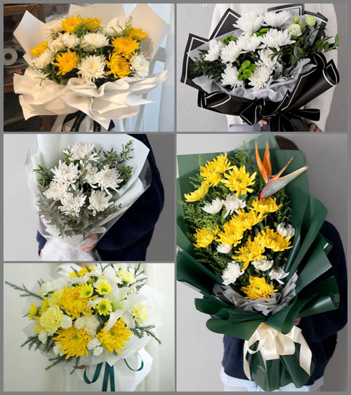 广东梅州市五华县河东镇沙渴村白事花束代送